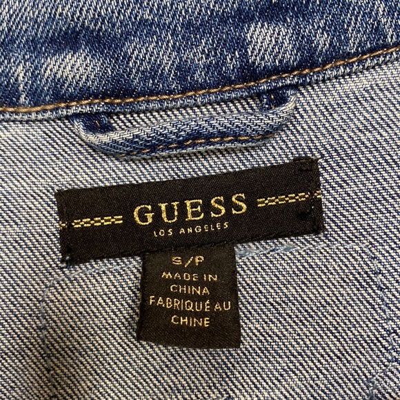 NWT Guess Bengal Biker 90’s Icon Jean Jacket (S) - Picture 4 of 15